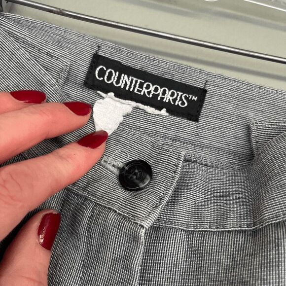 VTG Counterparts Gray Adjustable Waist Pleated Trousers Union Made - Picture 6 of 16